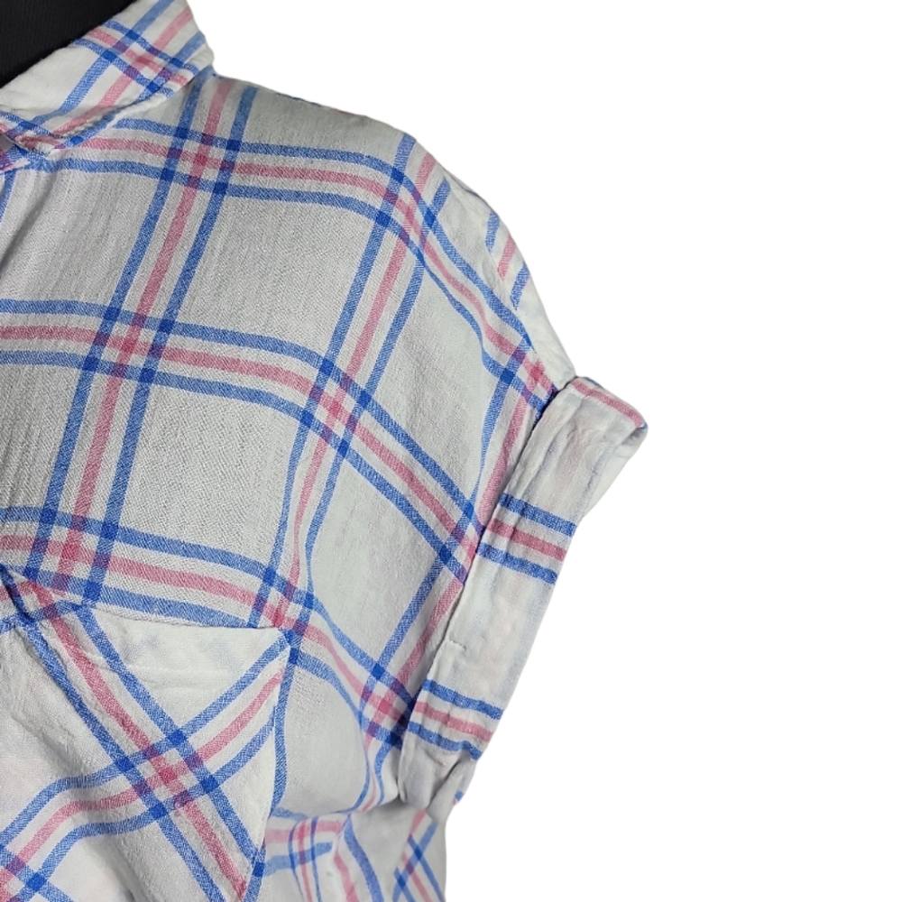 Rails Whitney Button Down Short Sleeve Plaid High… - image 5